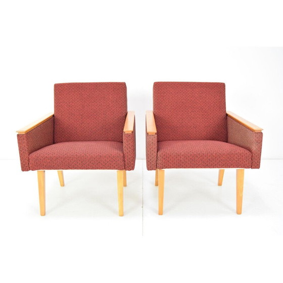 Image 1 of Paar Mid Century fauteuils, Tsjecho-Slowakije 1960
