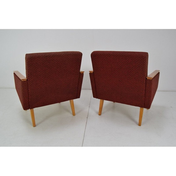 Image 1 of Paar Mid Century fauteuils, Tsjecho-Slowakije 1960