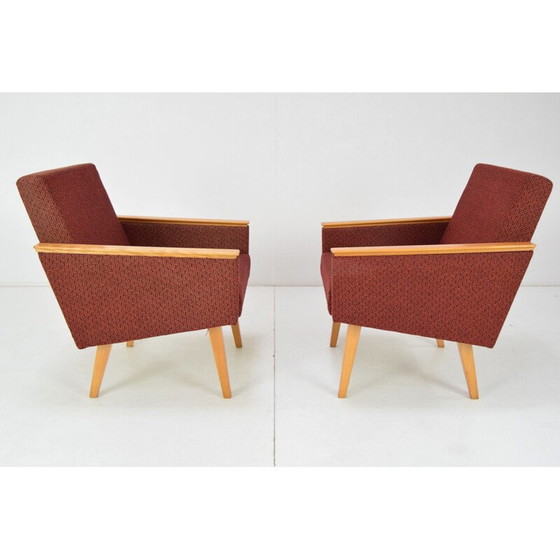 Image 1 of Paar Mid Century fauteuils, Tsjecho-Slowakije 1960