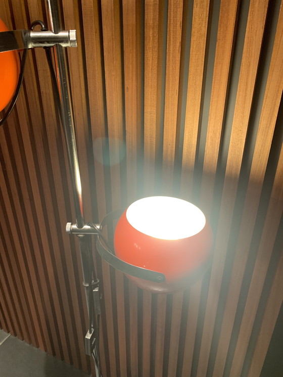Image 1 of Vintage Herda Lamp - Oranje Uit Jaren 70