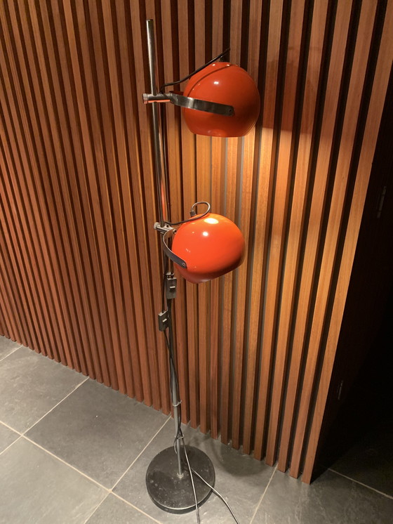 Image 1 of Vintage Herda Lamp - Oranje Uit Jaren 70