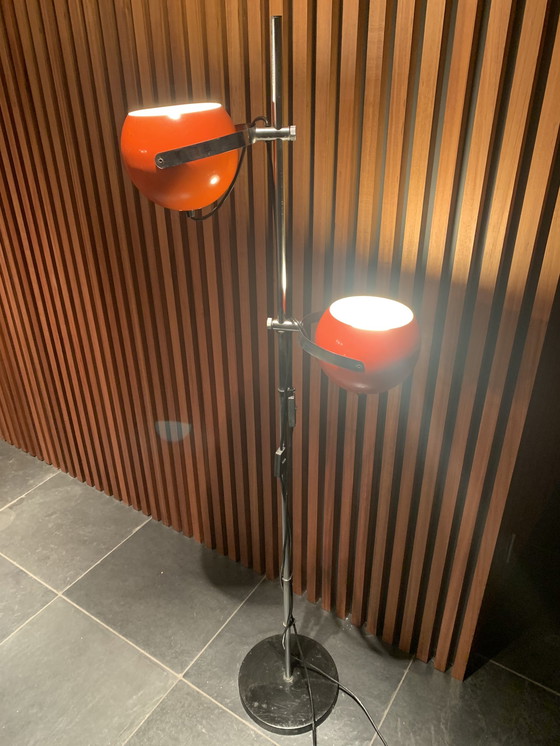 Image 1 of Vintage Herda Lamp - Oranje Uit Jaren 70