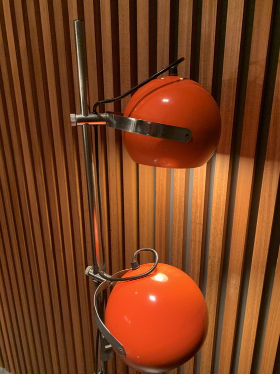Image 1 of Vintage Herda Lamp - Oranje Uit Jaren 70
