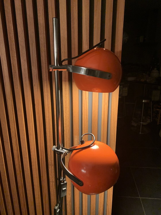 Image 1 of Vintage Herda Lamp - Oranje Uit Jaren 70