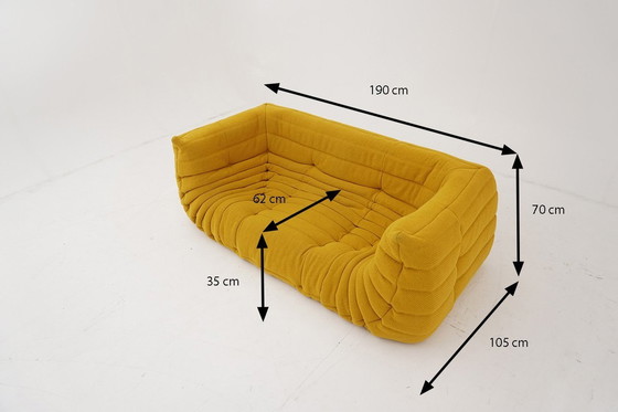 Image 1 of 2X Ligne Roset Togo Grote Tweezitsbank Coda 2, 7/2020