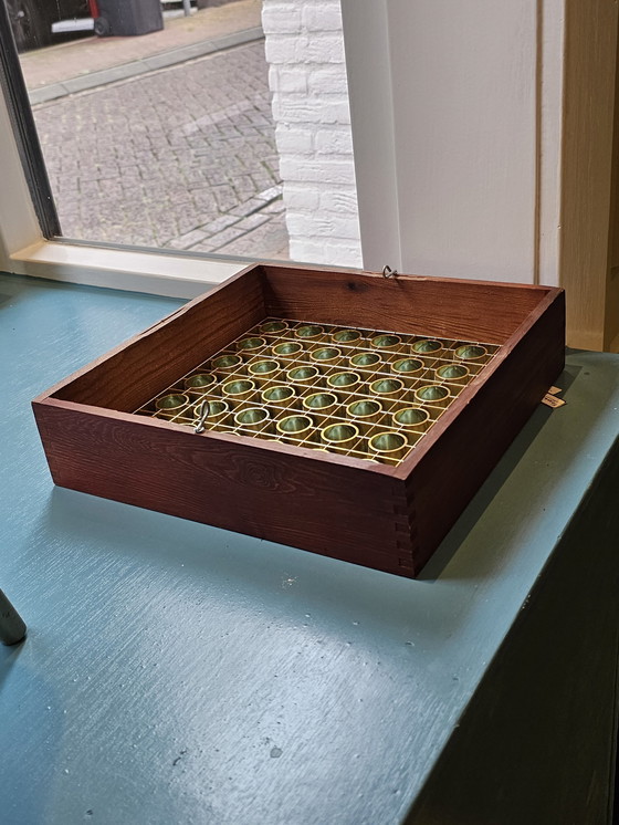 Image 1 of Alda Vintage Plafonnière Hanglamp 

Nette Vintage Conditie, Lichte Gebruiksporen.

Afmetingen: B 28 X D 28 X H 6.8 Cm.