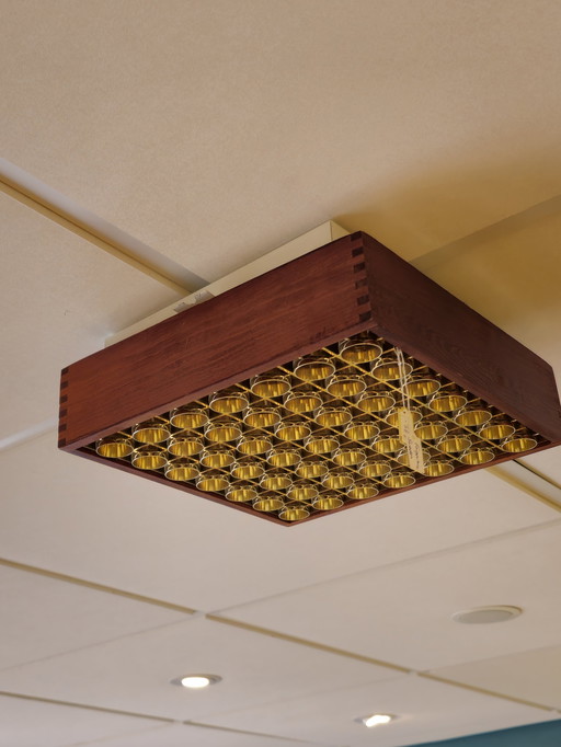 Alda Vintage Plafonnière Hanglamp 

Nette Vintage Conditie, Lichte Gebruiksporen.

Afmetingen: B 28 X D 28 X H 6.8 Cm.