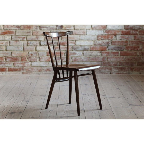 Image 1 of Set van 4 vintage beukenhouten stoelen van Tatra Nabytok, 1960