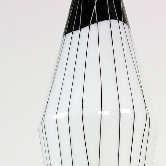 Image 1 of Vintage zwart-witte combinatie hanglamp, Tsjechoslowakije 1960