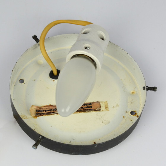 Image 1 of glazen plafondlamp jaren 60