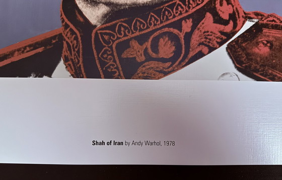 Image 1 of Andy Warhol: “Shah Of Iran, 1978”.