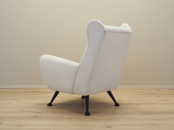 Image 1 of Witte fauteuil, Italiaans ontwerp, 1980S, Productie: Italië