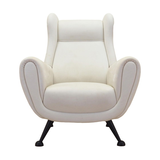 Image 1 of Witte fauteuil, Italiaans ontwerp, 1980S, Productie: Italië