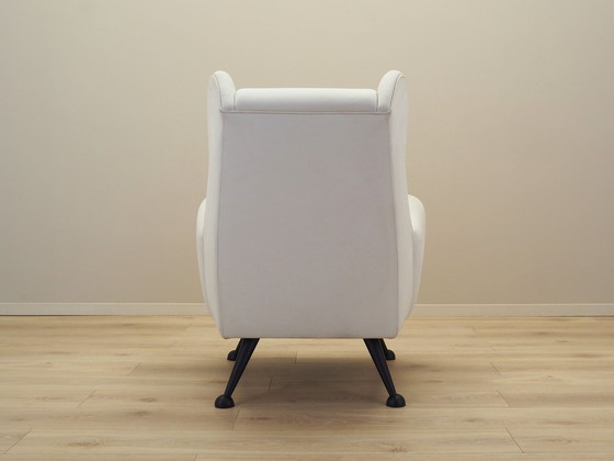 Image 1 of Witte fauteuil, Italiaans ontwerp, 1980S, Productie: Italië