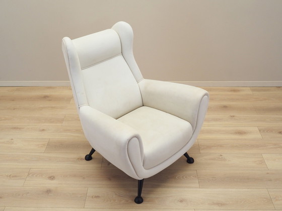 Image 1 of Witte fauteuil, Italiaans ontwerp, 1980S, Productie: Italië