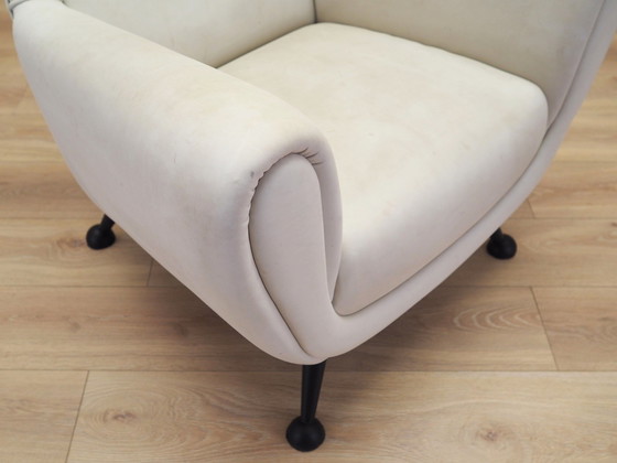 Image 1 of Witte fauteuil, Italiaans ontwerp, 1980S, Productie: Italië