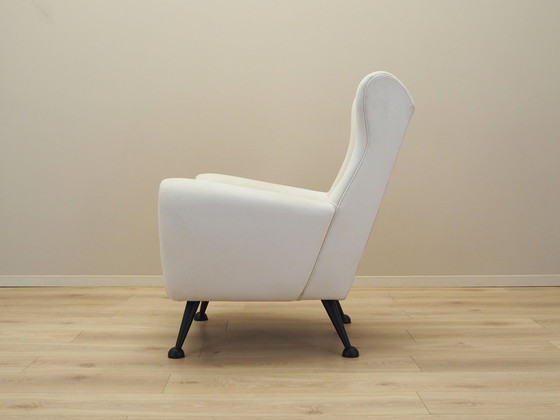 Image 1 of Witte fauteuil, Italiaans ontwerp, 1980S, Productie: Italië