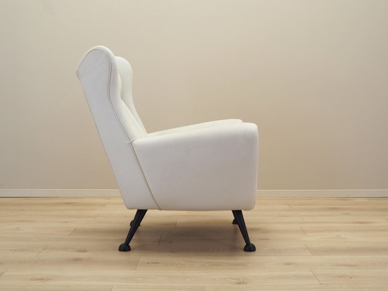 Image 1 of Witte fauteuil, Italiaans ontwerp, 1980S, Productie: Italië