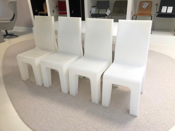 Image 1 of Gispen Layertafel met 4x stoelen