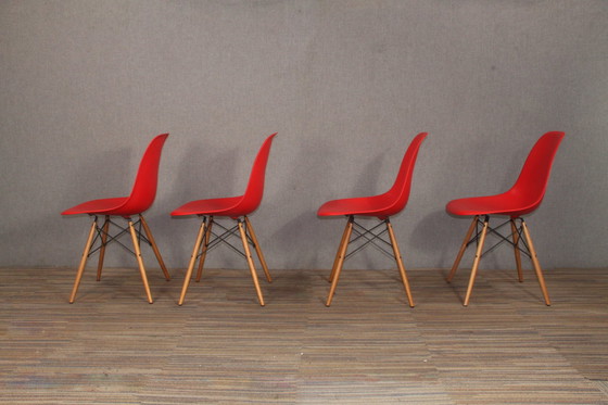 Image 1 of 4X Dsw Charles Ray Eames Vitra Stoelen 