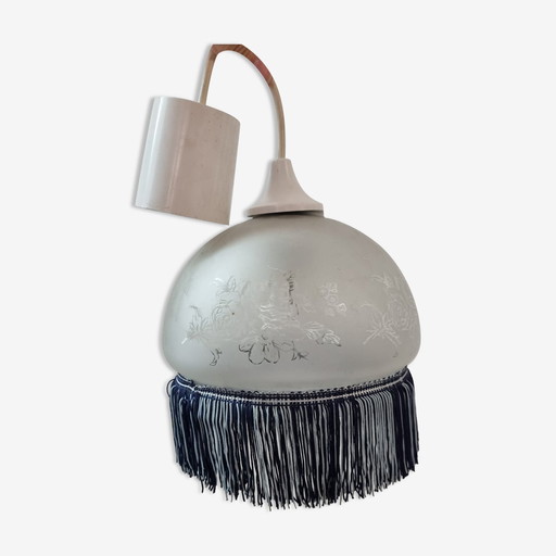 Opaline Charleston hanglamp Uit 1970