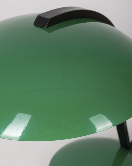 Image 1 of Vintage 80S tafellamp in groen metaal Veneta Lumi Design