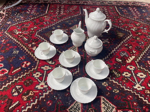 "Vecchio Ginori" koffieset voor 6 personen