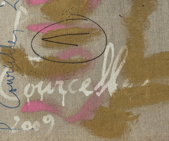 Image 1 of Pascal Courcelles 1956 , Belgisch kunstenaar, Subliem schilderij op canvas