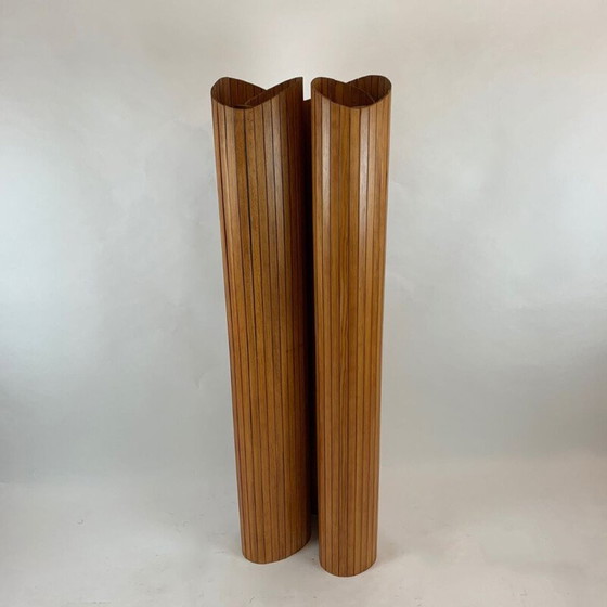 Image 1 of Vintage grenenhouten wand door Jomain Baumann, 1940