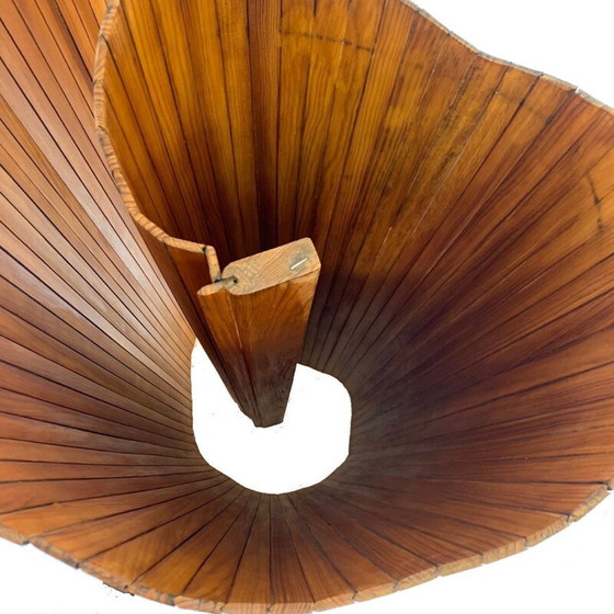 Image 1 of Vintage grenenhouten wand door Jomain Baumann, 1940