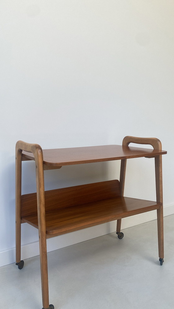 Image 1 of Vintage Zweedse design trolley / serveerwagen uit de jaren 60 