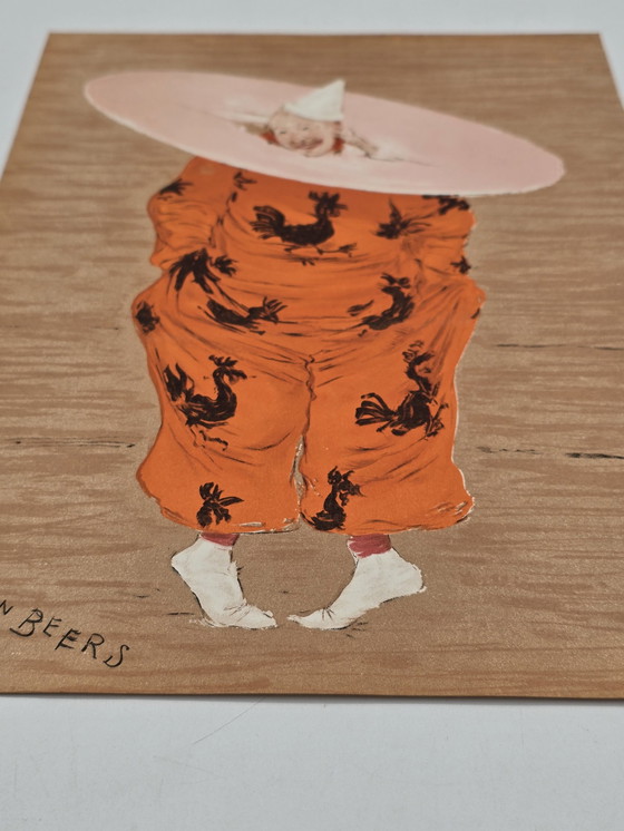 Image 1 of Litho, Jan Van Beers, Circus Clown Uit 1886