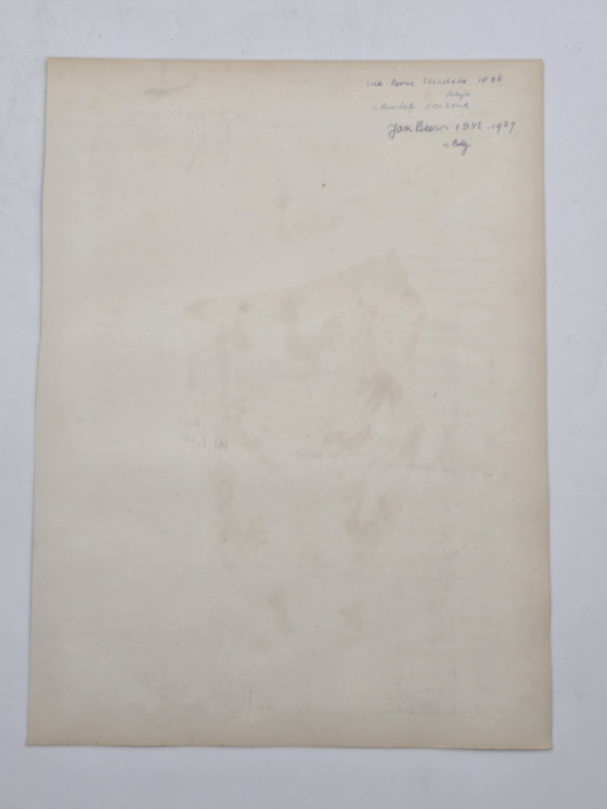 Image 1 of Litho, Jan Van Beers, Circus Clown Uit 1886
