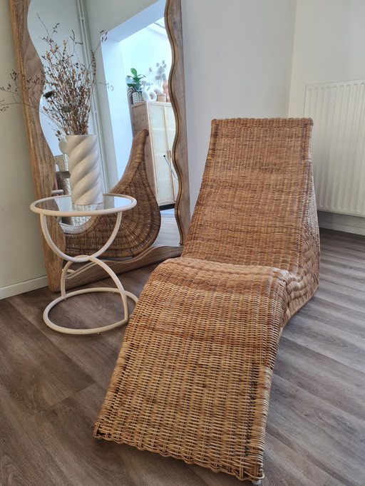 Rattan Wicker Lounge Stoel