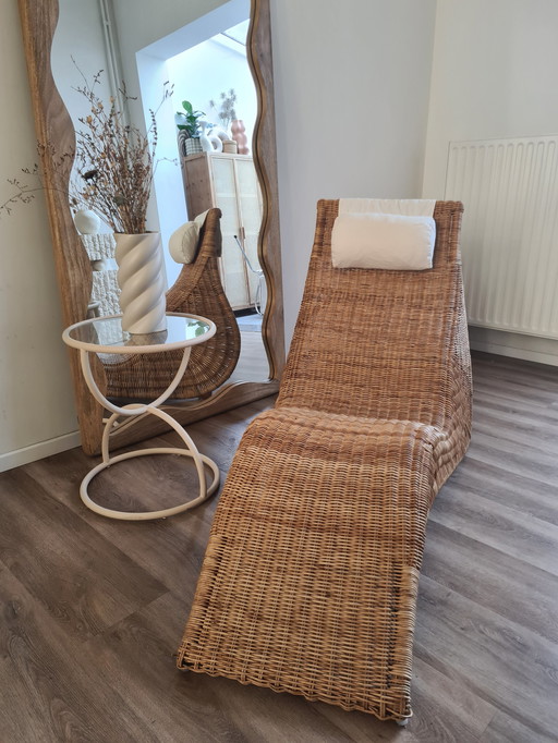 Rattan Wicker Lounge Stoel