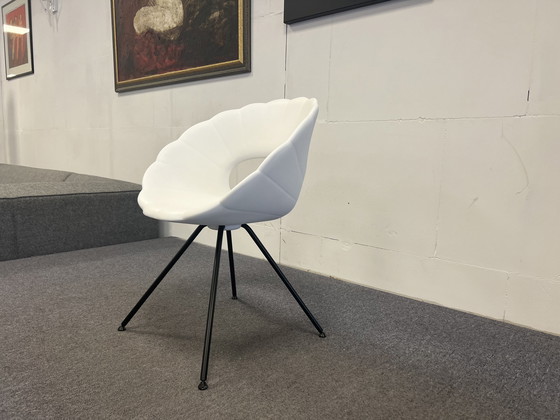 Image 1 of 8 Tonon Flower Eetkamerstoelen Soft Touch Wit