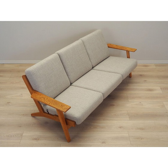 Image 1 of Vintage eiken bank van Hans J. Wegner voor Getama, jaren 1960