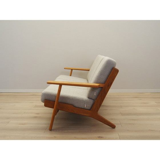 Image 1 of Vintage eiken bank van Hans J. Wegner voor Getama, jaren 1960