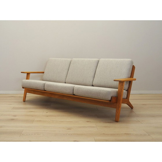 Image 1 of Vintage eiken bank van Hans J. Wegner voor Getama, jaren 1960