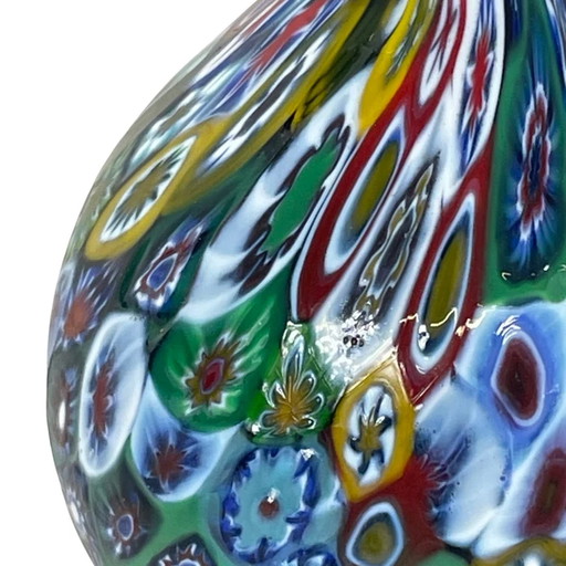 Officine di Murano 1295 - Millefiori vaas met handvatten in Amphora-stijl - Veelkleurig