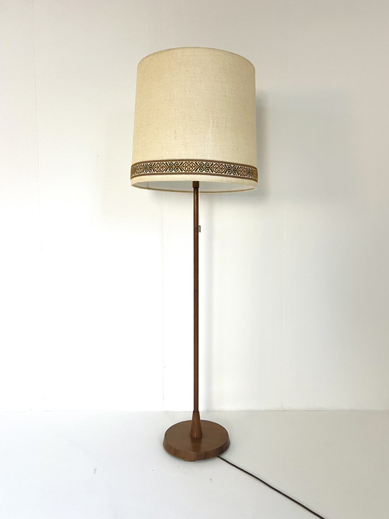 Image 1 of Vintage Teakhouten Vloerlamp, Temde Leuchten ‘60