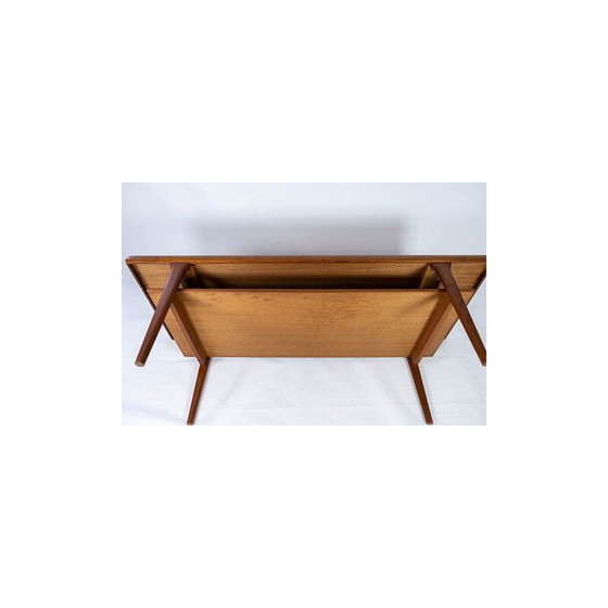 Image 1 of Vintage salontafel met teakhouten plank, Denemarken 1960