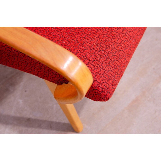 Image 1 of Paar vintage gebogen houten fauteuils van Jaroslav Šmídek voor Jitona, Tsjecho-Slowakije 1960