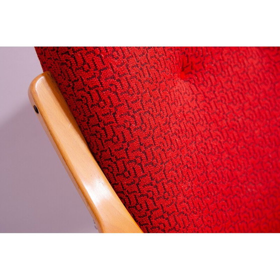 Image 1 of Paar vintage gebogen houten fauteuils van Jaroslav Šmídek voor Jitona, Tsjecho-Slowakije 1960