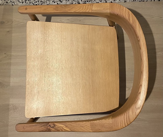 Image 1 of 2x Massief eiken eetkamerstoelen