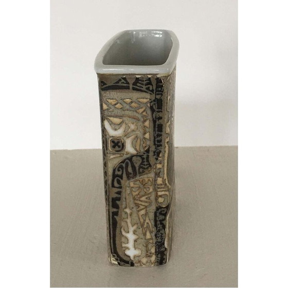 Image 1 of Vintage Baca aardewerk vaas van Nils Thorsson voor Royal Copenhagen, Denemarken 1960