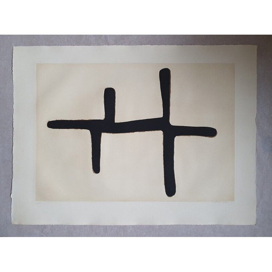 Image 1 of Vintage schilderij compositie 15 door Conrad Marca-Relli, 1977