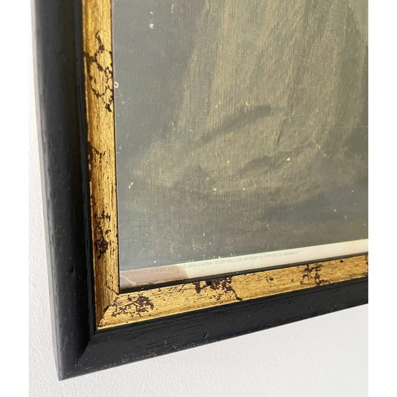 Image 1 of Vintage ingelijste prent van De Annunciatie, jaren 30