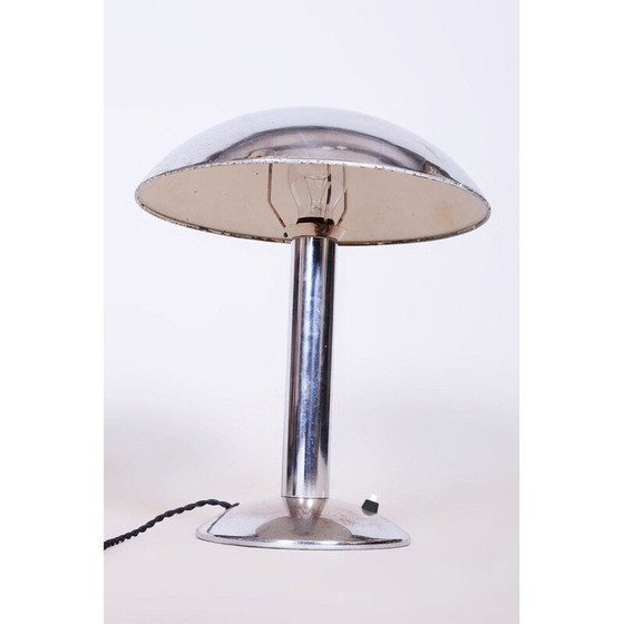 Image 1 of Vintage Art Deco tafellamp in chroomstaal voor Napako, Tsjecho-Slowakije 1939