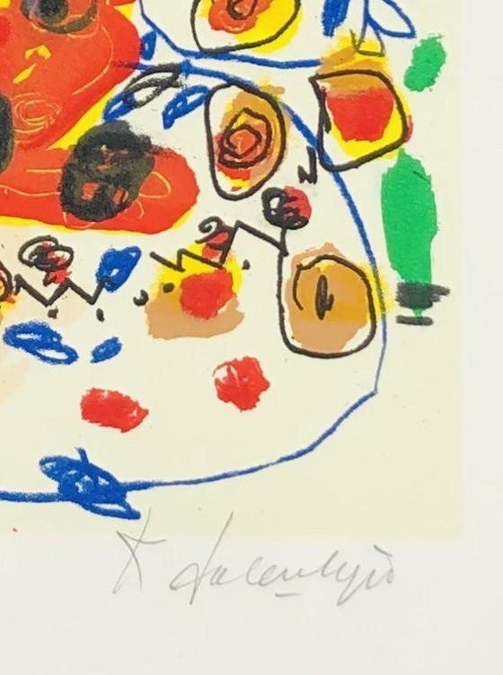 Image 1 of Kees Salentijn - Zeefdruk - Kleurrijk Persoon